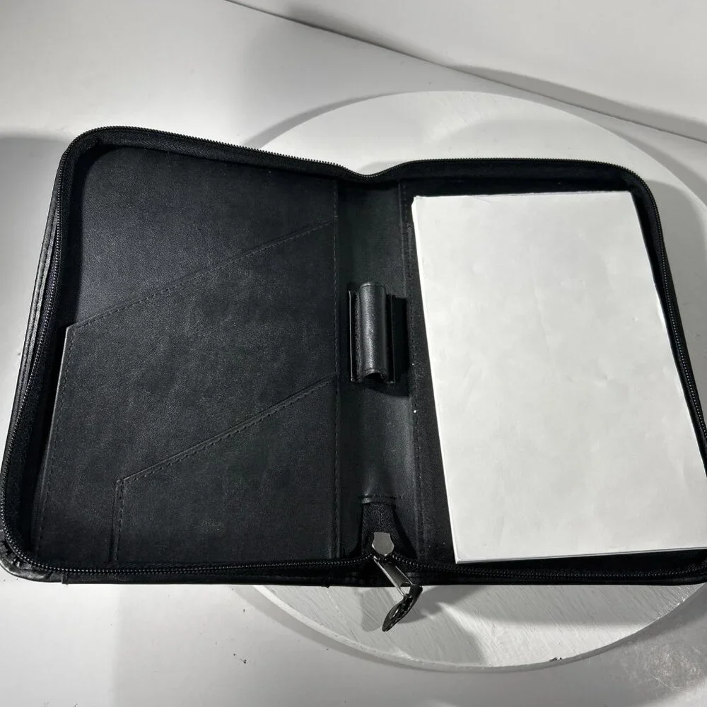 Raytheon Synergy of One Leather Case with Notepad Journal Page Size 8 x 5 BLACK